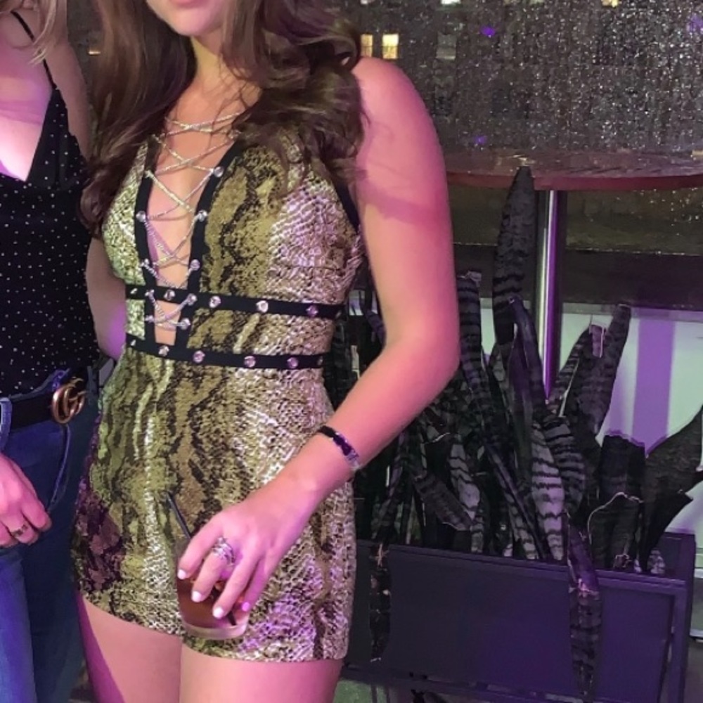 LF Snake print Romper
